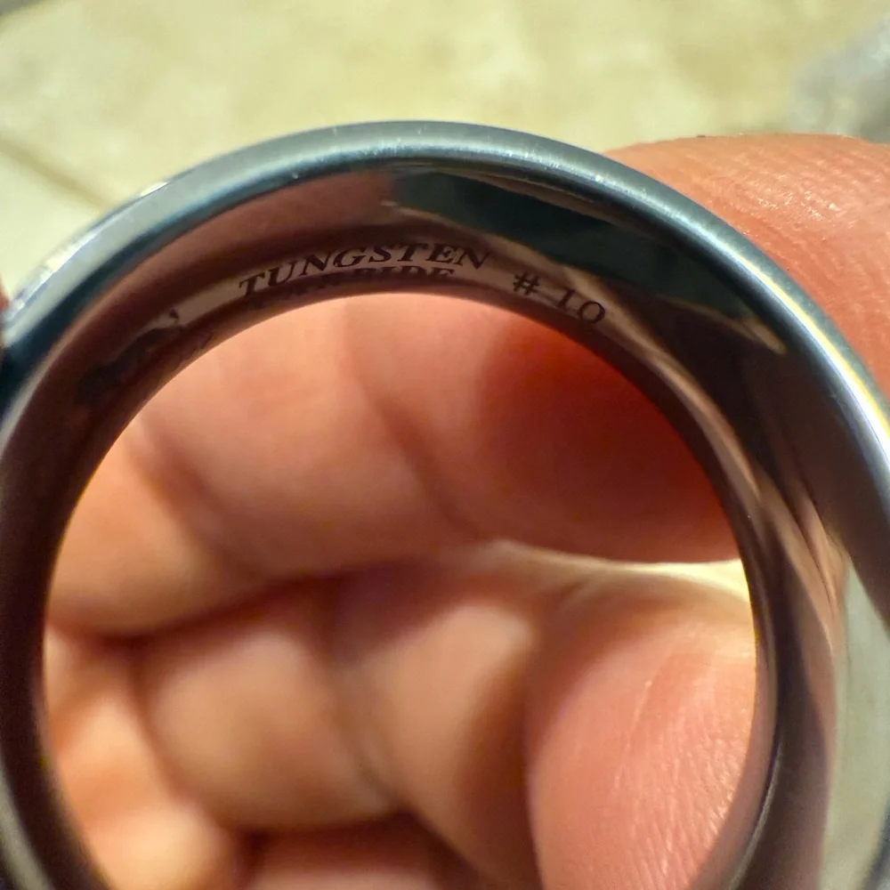 Men's Dadwani Tungsten Carbide Fiber Inlay Ring
